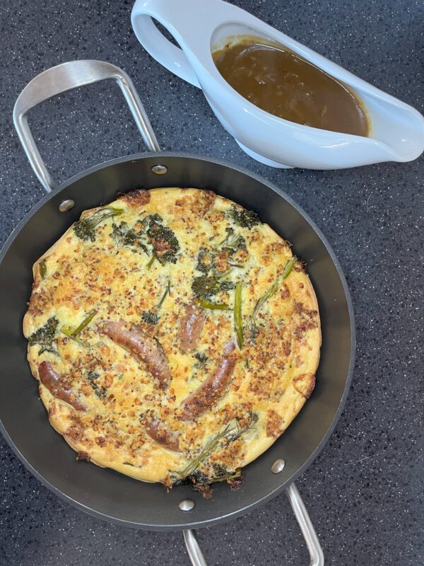 Cheesey Mustard Toad in the Hole