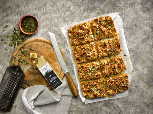 Marmite & Cave Aged Cheddar Flapjacks